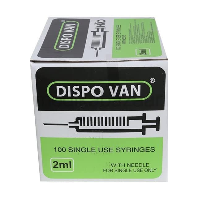  Dispovan Syringes With Needle For Single Use Only 2Ml
